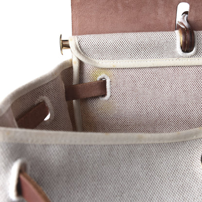 Hermes Toile Vache Calfskin Herbag 39 MM Natural 9 of 9