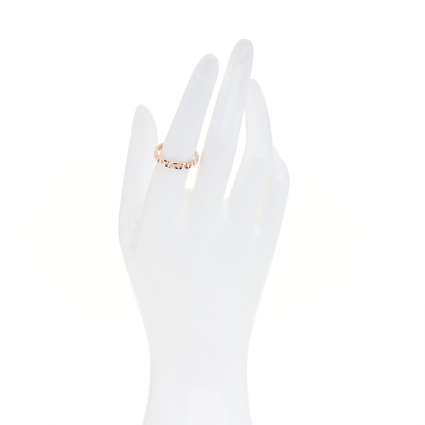 18K Rose Gold Narrow T True Ring 56 7.5