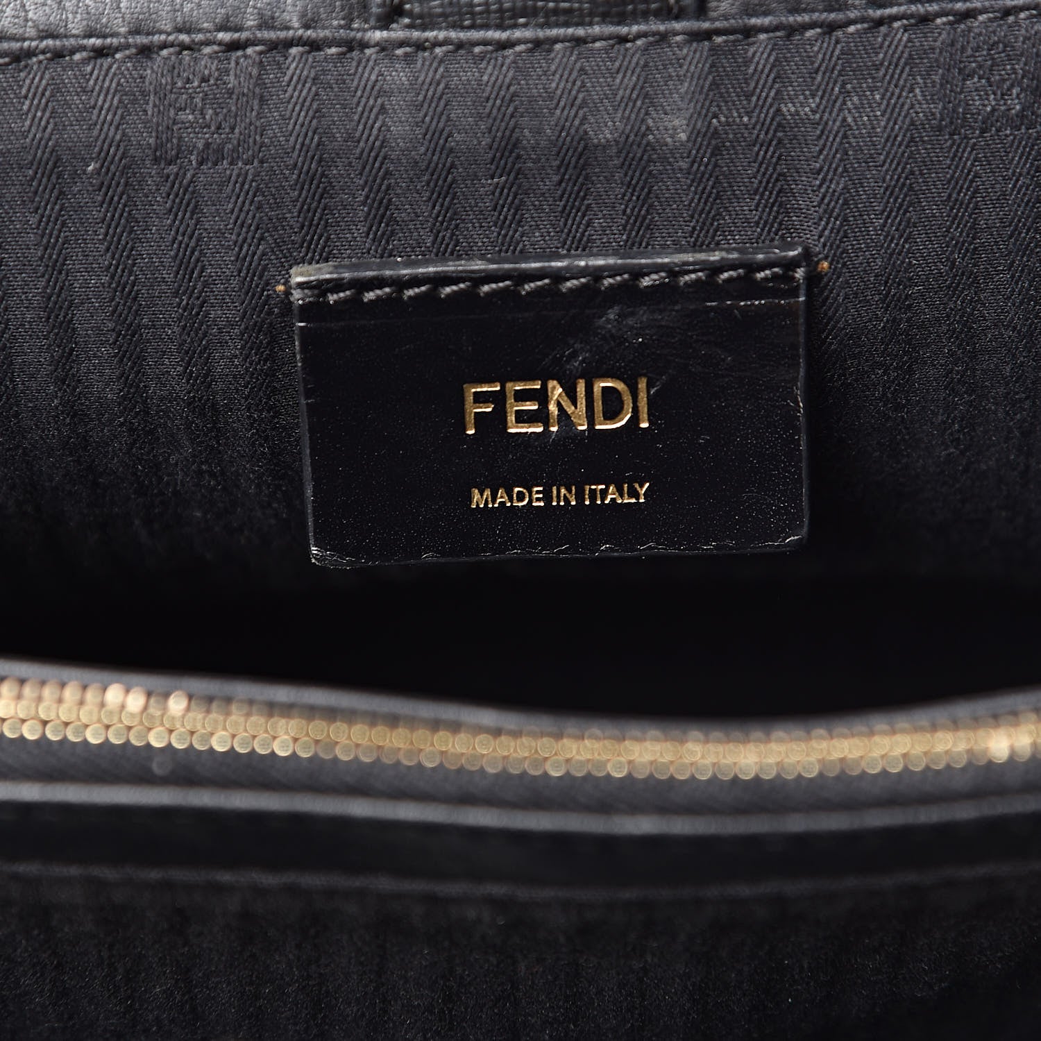 Fendi Vitello Elite Petite 2Jours Tote Black 6 of 14