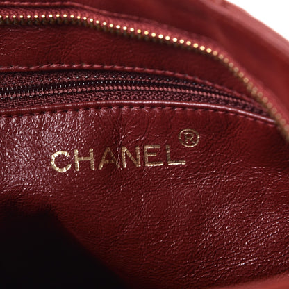 Chanel Lambskin Stitched Tassel Shoulder Bag Red 7 of 11