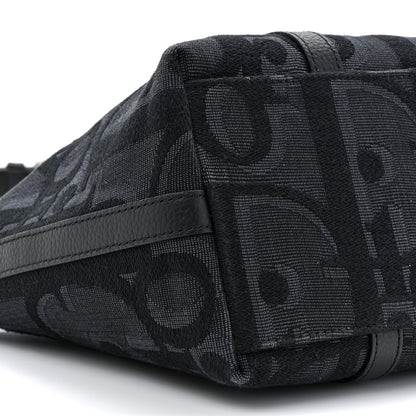 Christian Dior Maxi Oblique Jacquard Weekender 25 Black 11 of 12
