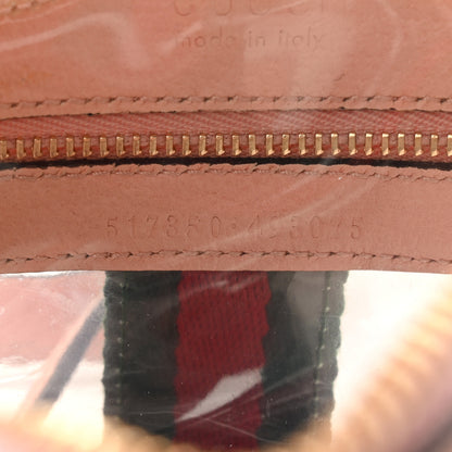 Gucci Vinyl Web Mini Ophidia Transparent Shoulder Bag Perfect Pink 18 of 28