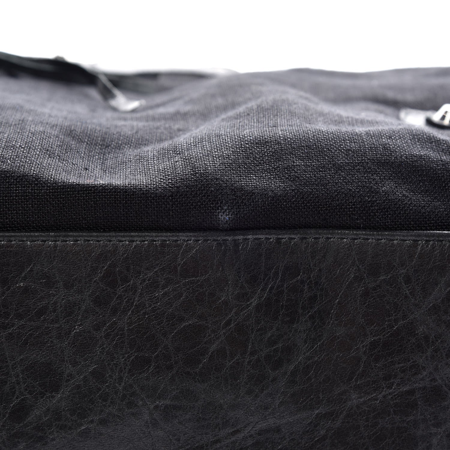 Balenciaga Chevre Canvas Classic Silver Hardware Weekender Black 13 of 13