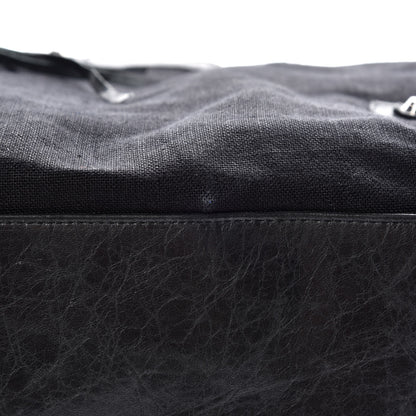 Balenciaga Chevre Canvas Classic Silver Hardware Weekender Black 13 of 13
