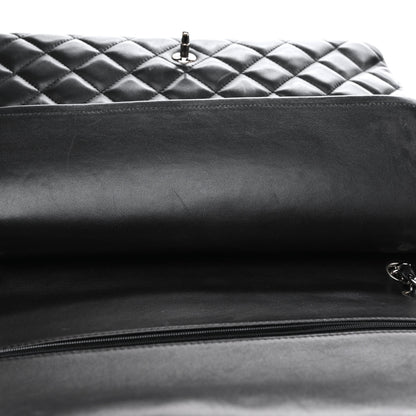 Chanel Lambskin Quilted Maxi Double Flap Black 12 of 20