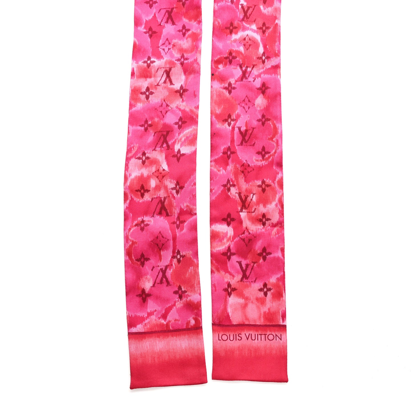Silk Monogram Ikat Summer Bandeau Rose Indien