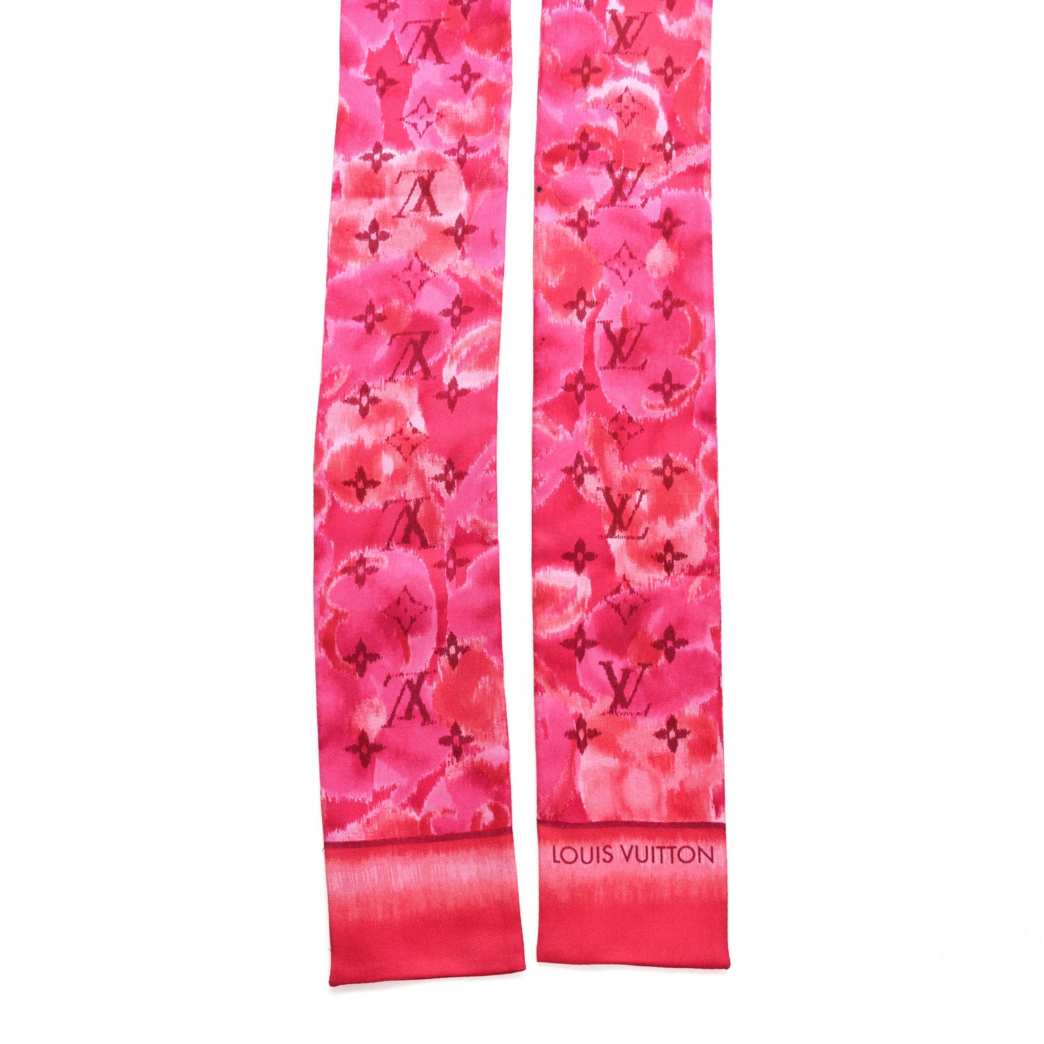 Louis Vuitton Silk Monogram Ikat Summer Bandeau Rose Indien 2 of 3