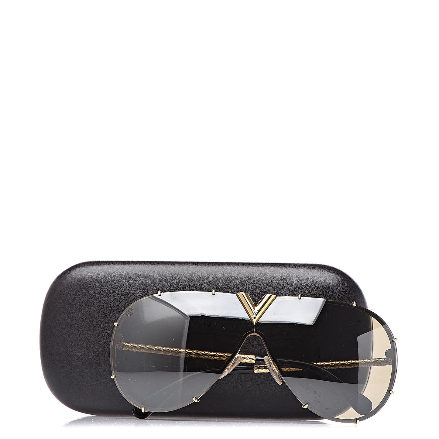 Metal LV Drive Sunglasses Z0897W Black Gold