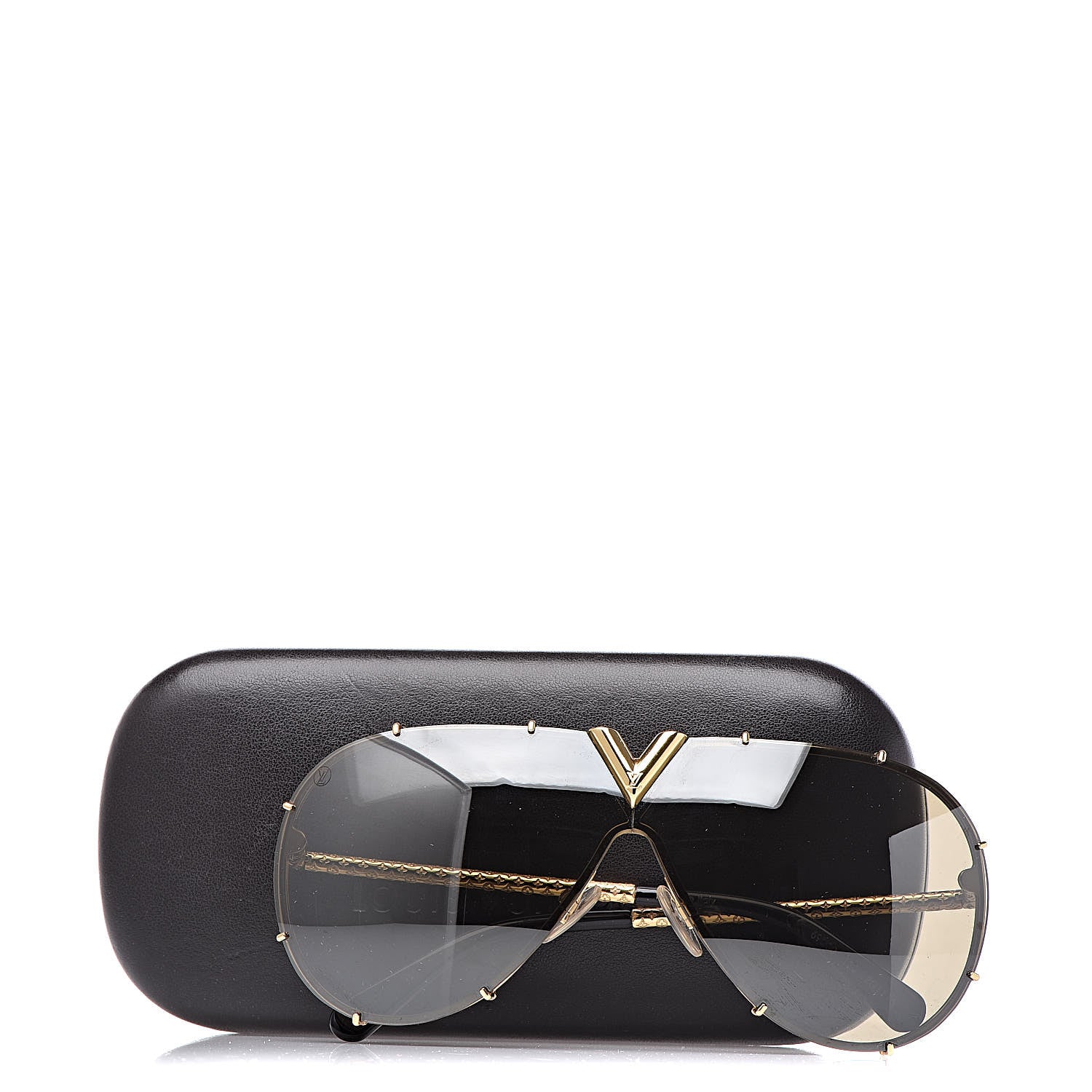 Louis Vuitton Metal LV Drive Sunglasses Z0897W Black Gold 7 of 7