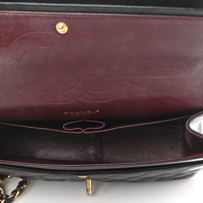 Chanel Lambskin Quilted Jumbo Double Flap Black 4 of 13
