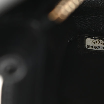 Chanel Caviar Lizard Quilted Small Coco Handle Flap Black 6 of 9