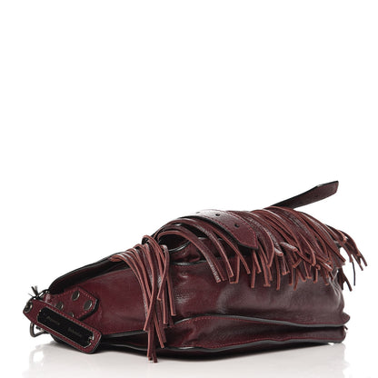 Proenza Schouler Lambskin Fringe PS1 Crossbody Pouch Oxblood 3 of 7