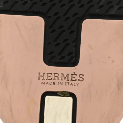 Hermes Technical Canvas Goatskin Womens Addict Sneakers 36.5 Multicolor Rose Dore 6 of 9