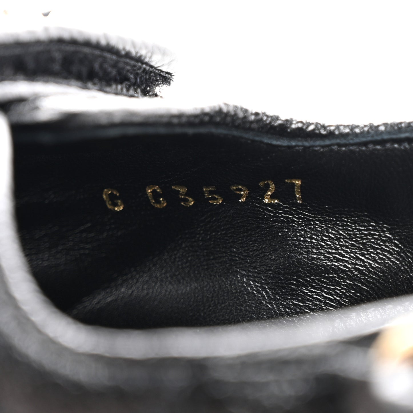 Grained Calfskin Velcro Dad Sandals 36.5 Black