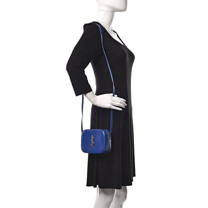 Saint Laurent Grain De Poudre Small Classic Monogram Camera Bag Blue Majorelle 2 of 9