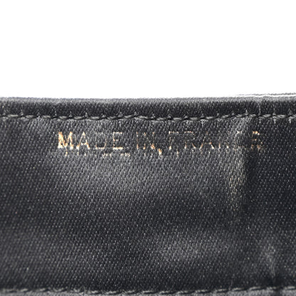Chanel Satin Quilted Crystal CC Shoulder Bag Black 7 of 13