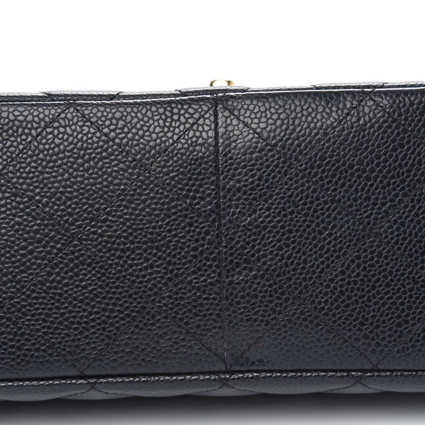 Caviar Quilted Jumbo Single Flap Black