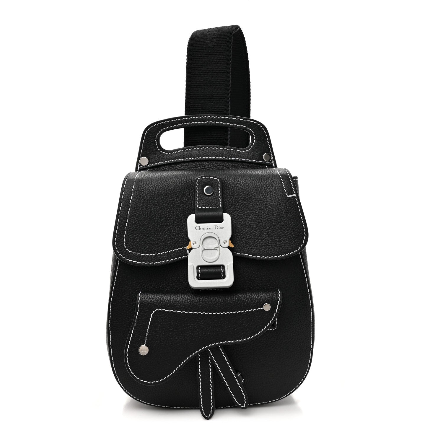 Christian Dior Grained Calfskin Mini Gallop Sling Bag Black 1 of 13