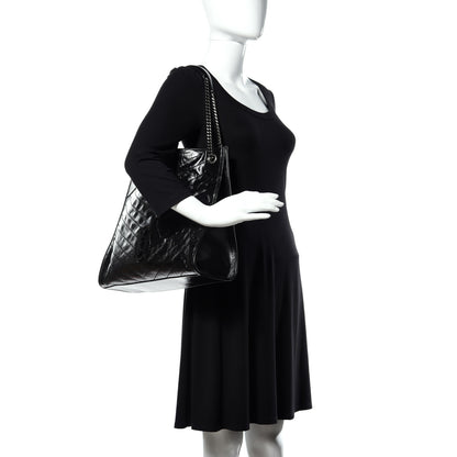 Saint Laurent Crinkled Calfskin Matelasse Monogram Niki Shoulder Bag Black 2 of 11