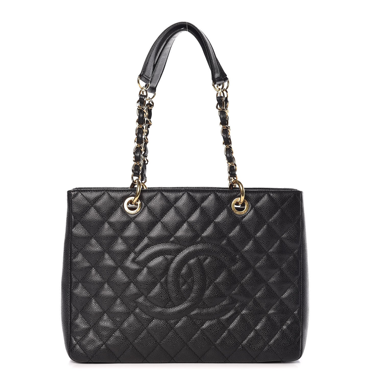 Chanel Caviar Quilted Grand Shopping Tote GST Black 1 of 9