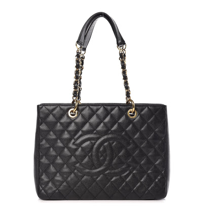 Chanel Caviar Quilted Grand Shopping Tote GST Black 1 of 9