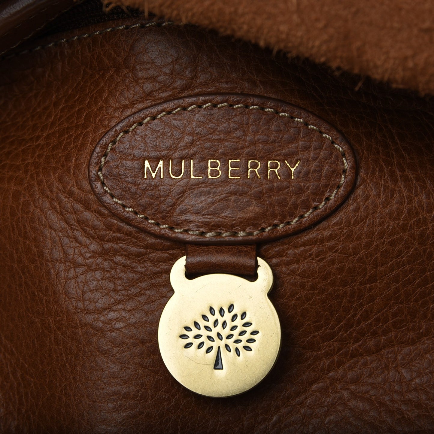 Natural Leather Small Bayswater Oak