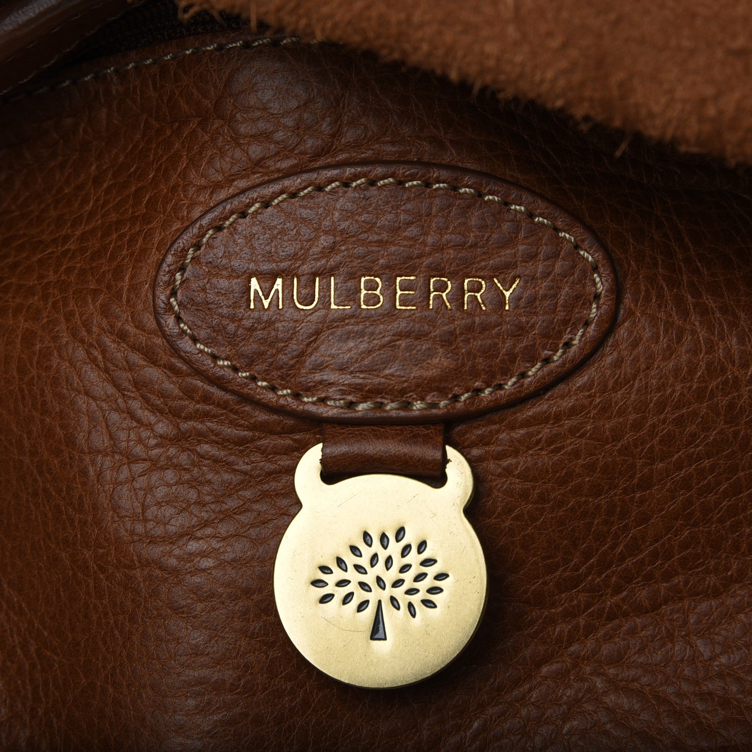 Mulberry Natural Leather Small Bayswater Oak 10 of 14