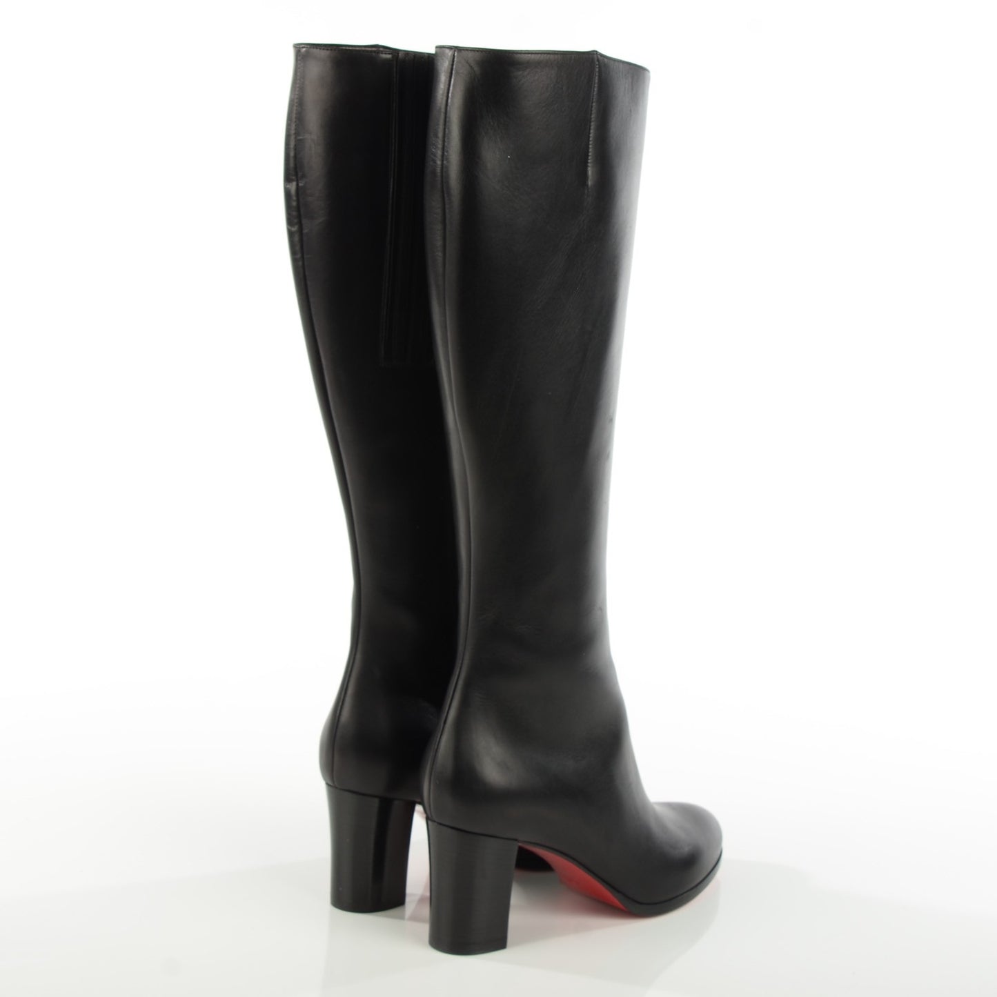 Calfskin Yvonna 60 Tall Boots 37.5 Black