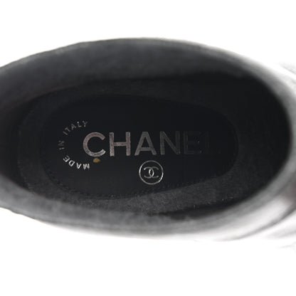 Chanel CC Ankle Boots 38 Black 7 of 12
