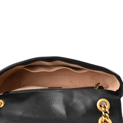Gucci Calfskin Matelasse Animal Studs Medium GG Marmont Shoulder Bag Black 5 of 11