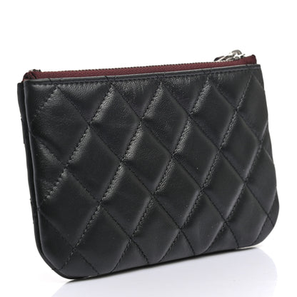Chanel Lambskin Quilted Small Cosmetic Case Black 3 of 7