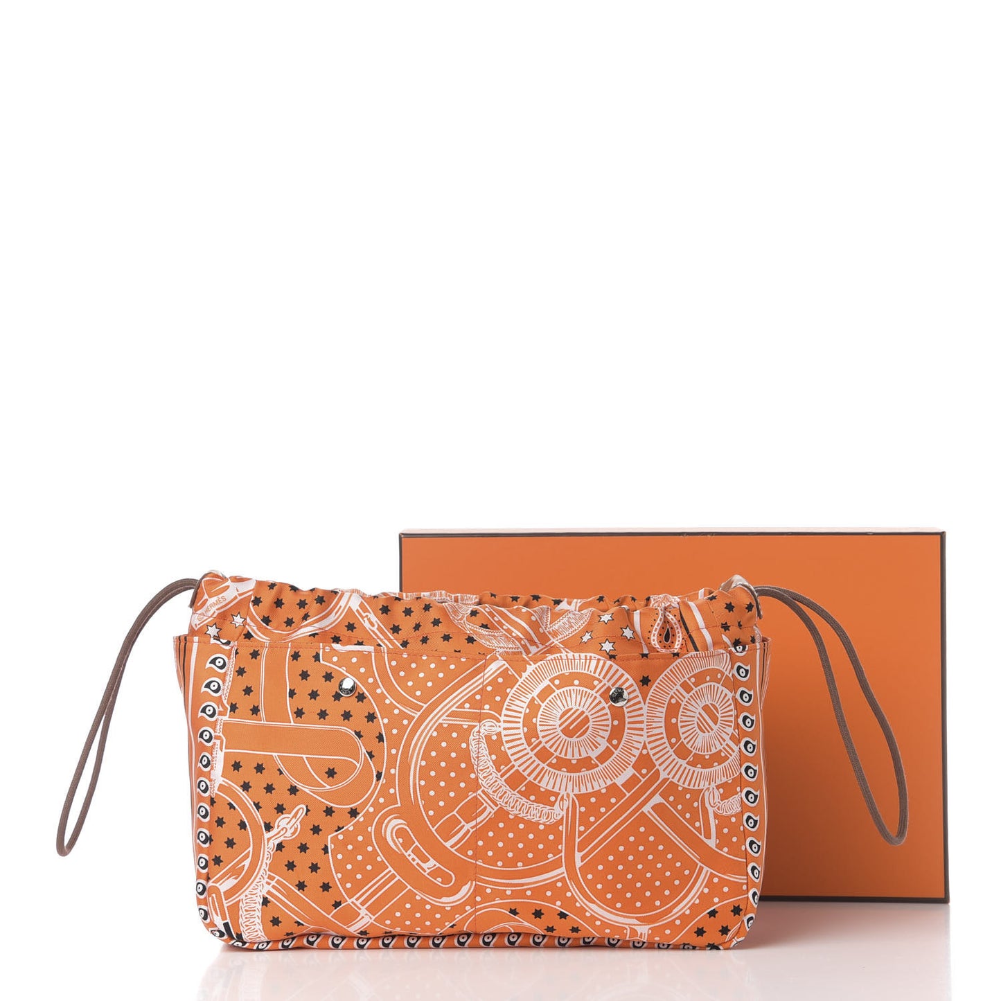 Barenia Silk Eperons d'Or Fourbi 25 MM Pouch Orange Fauve