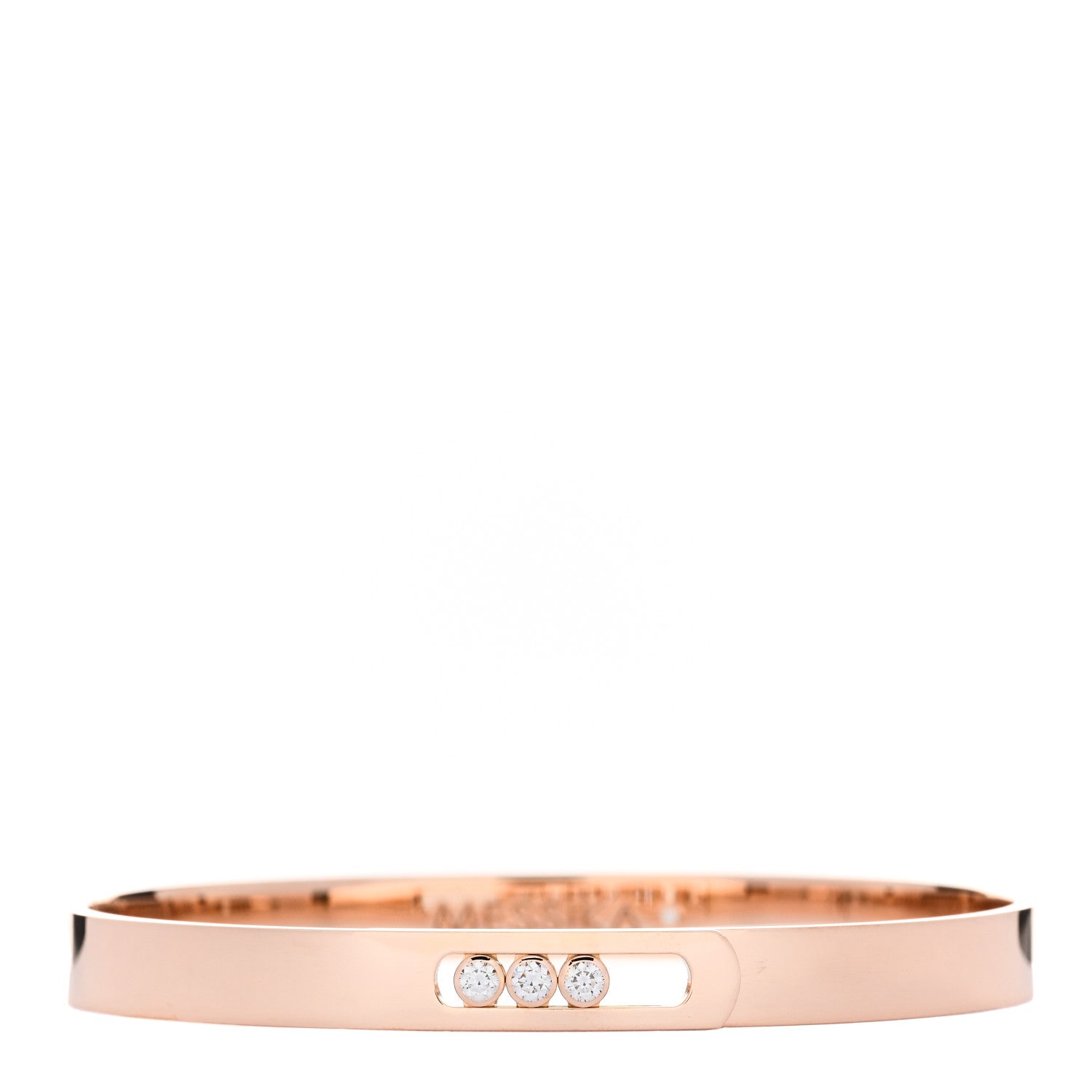 Messika 18K Rose Gold Diamond Move Noa Bangle Bracelet 2 of 5