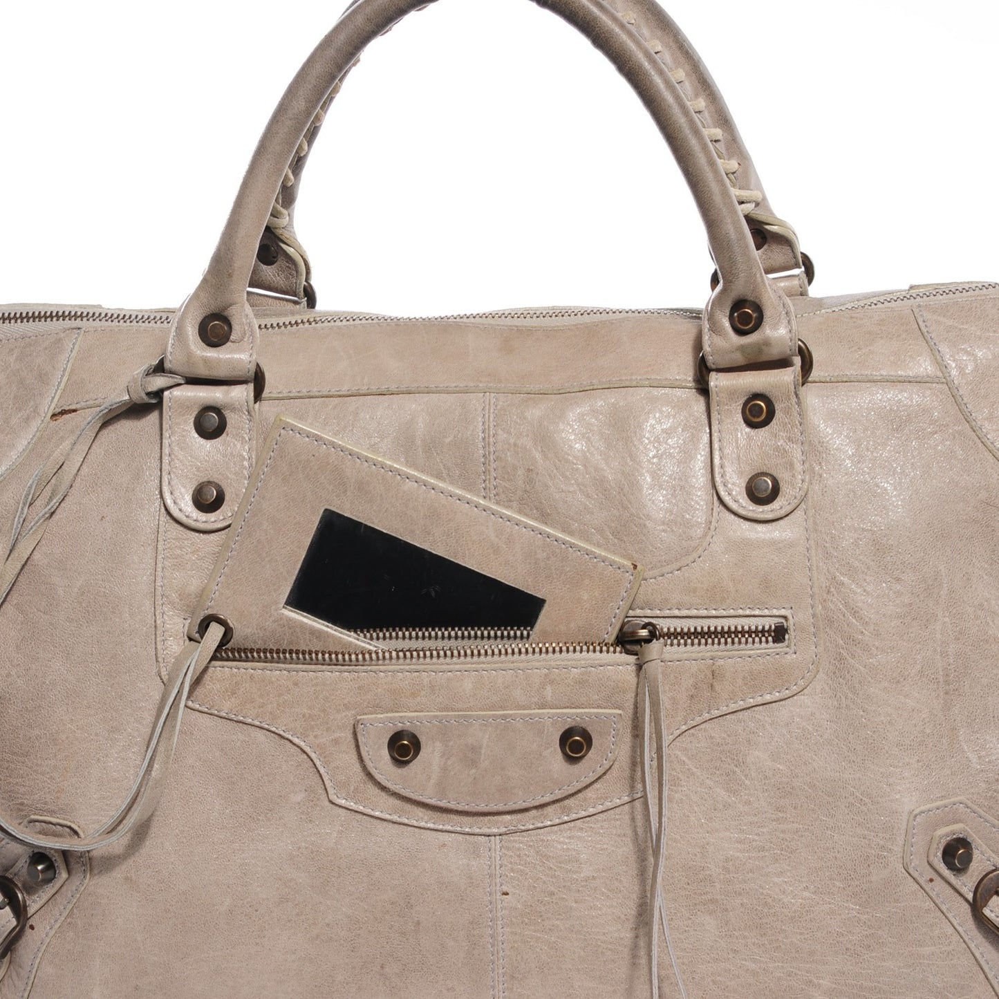 Chevre Classic Hardware Work Greige