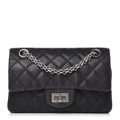 Chanel Iridescent Calfskin Quilted 2.55 Reissue 224 Flap Black 1 of 10