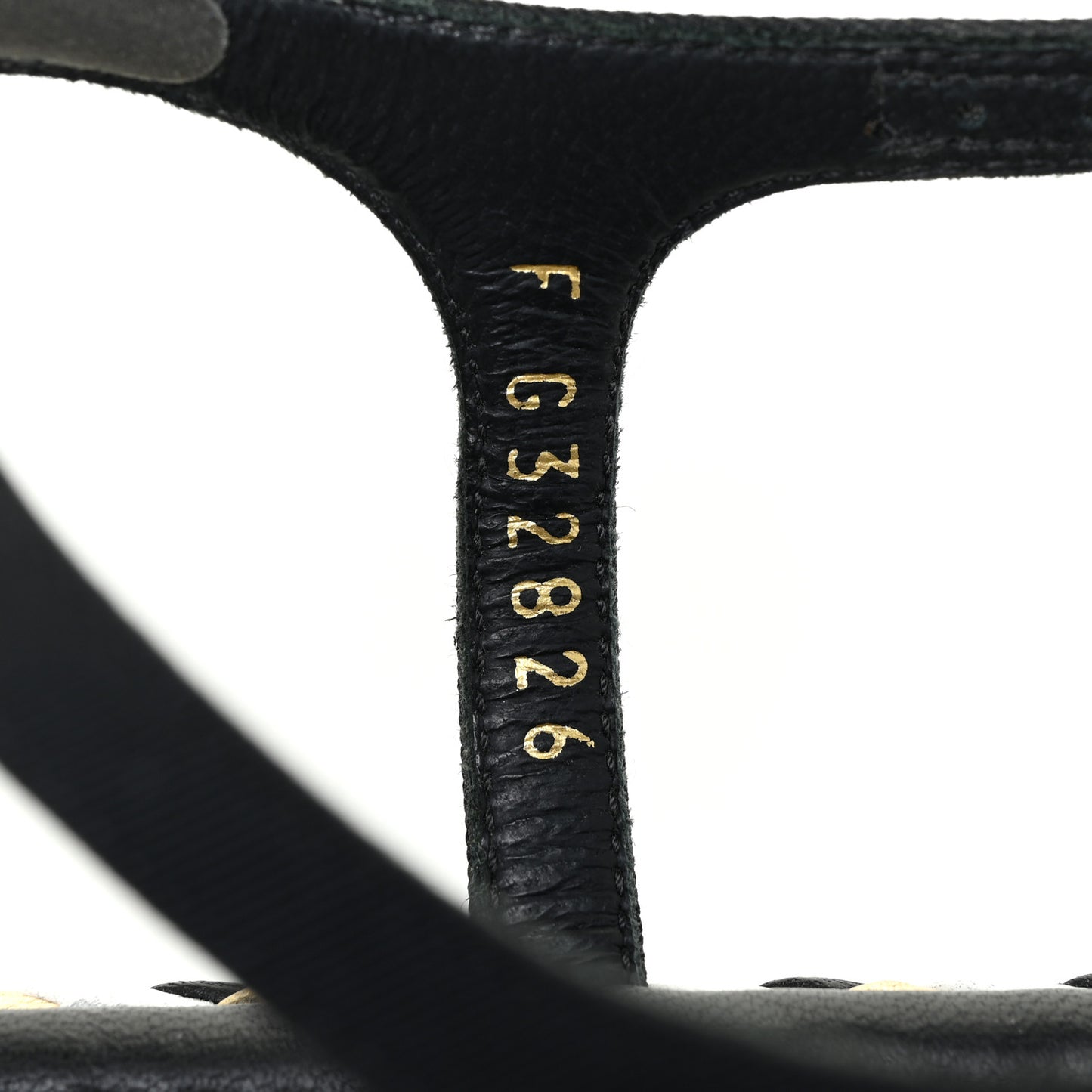 Grosgrain Chain Thong Sandals 38 Black