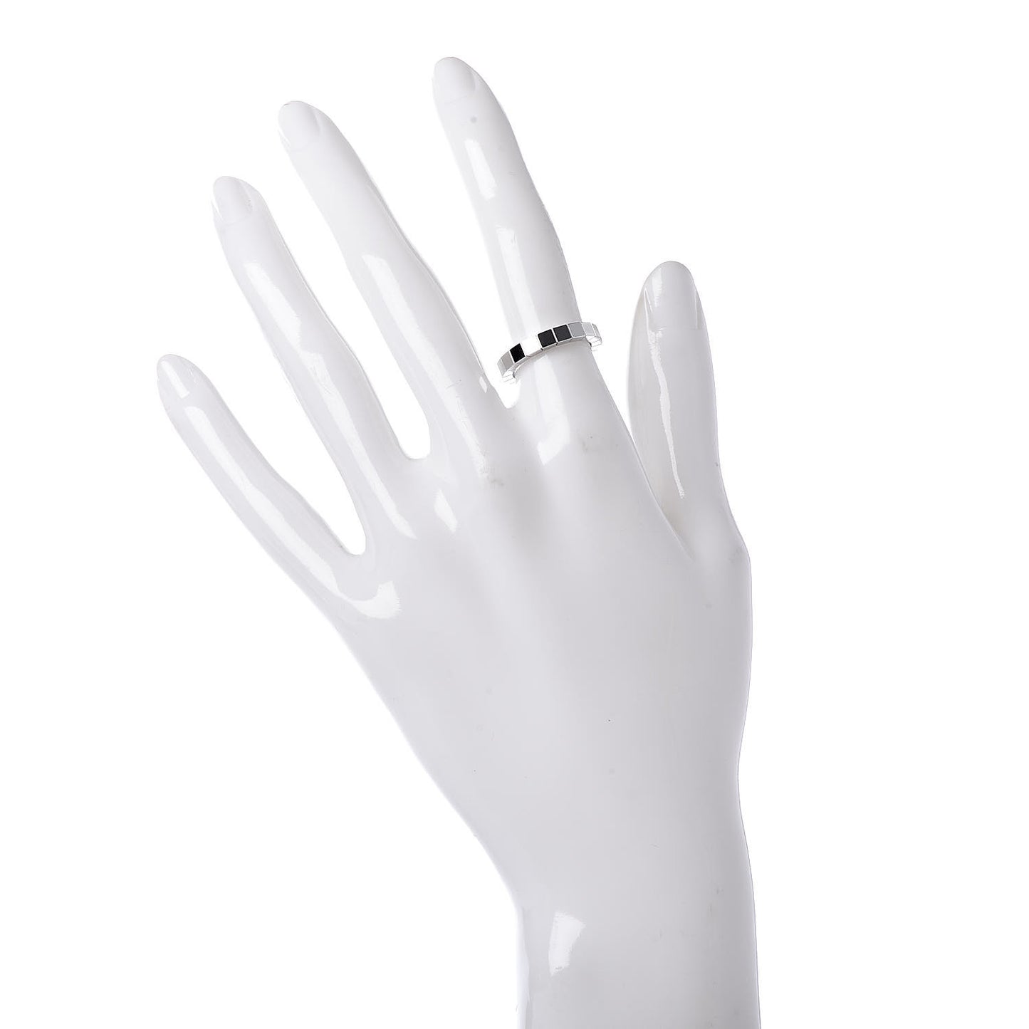 18K White Gold Lanieres Ring 49 4.75