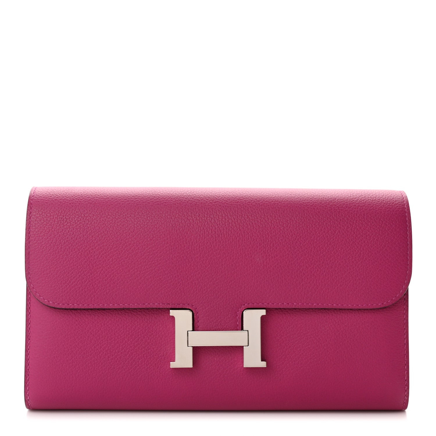 Hermes Evercolor Constance Long Wallet Rose Pourpre 1 of 8