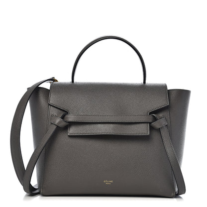Celine Grained Calfskin Micro Belt Bag Grey 1 of 16
