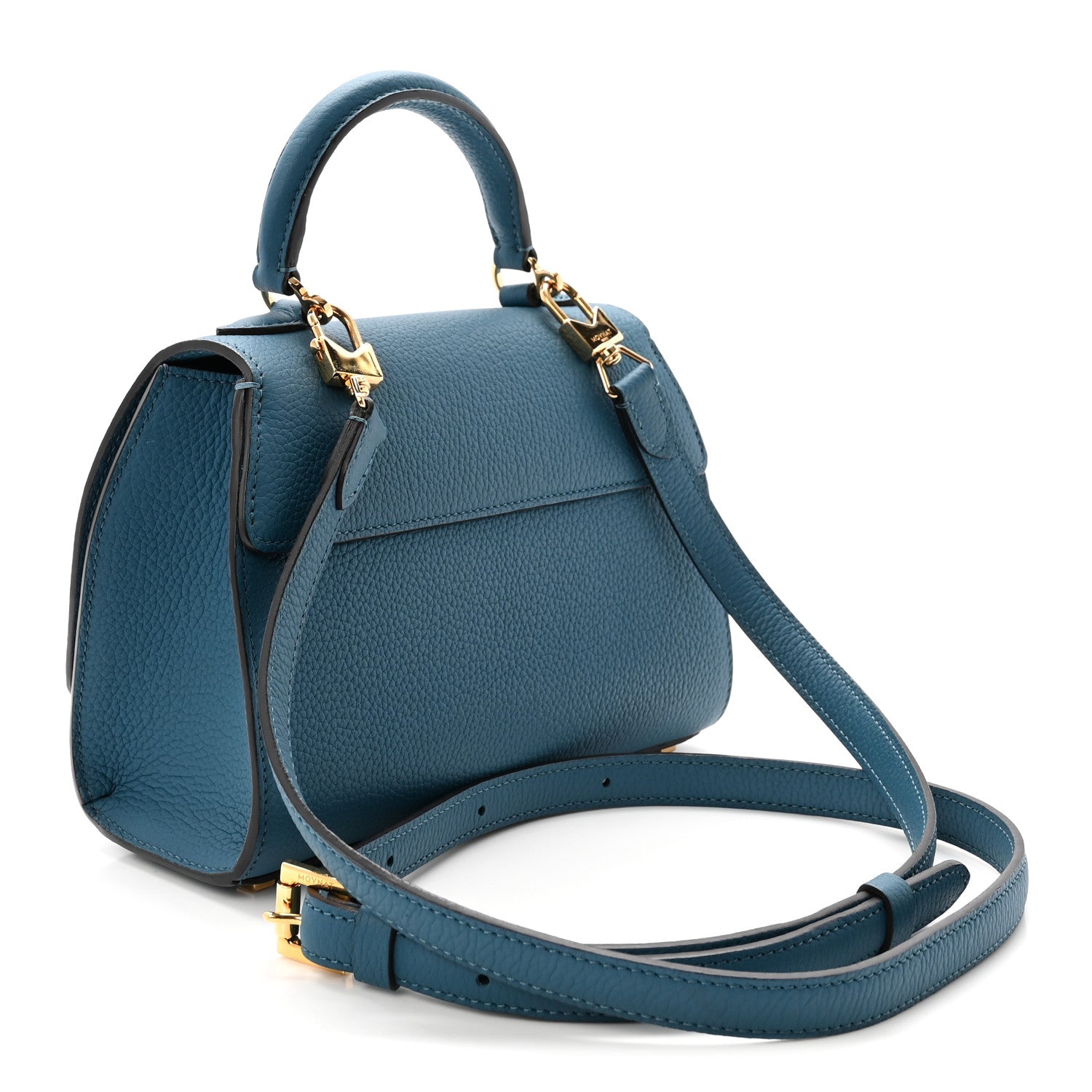 Moynat Taurillon Blush Rejane BB Prussian Blue 3 of 9