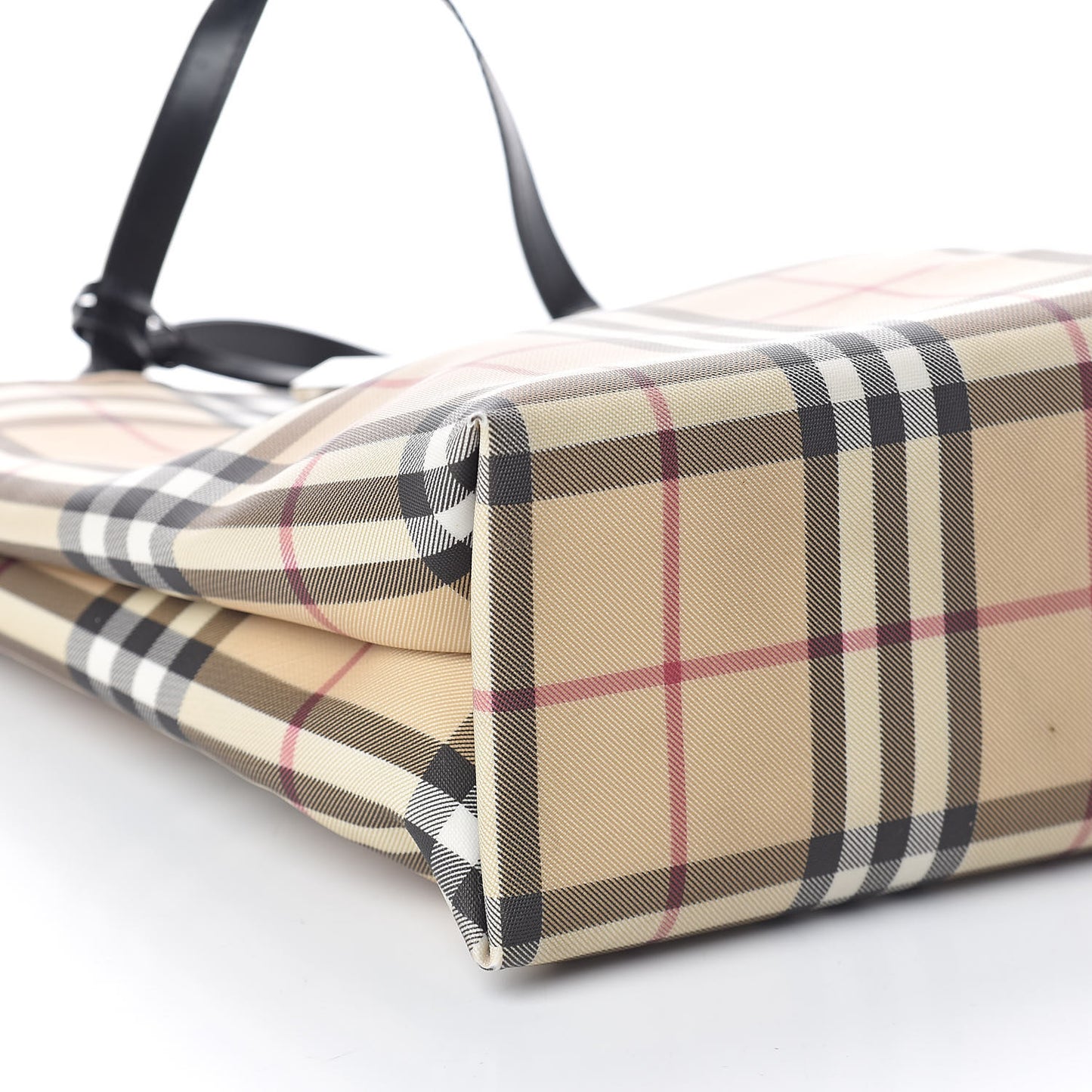 House Check Medium Tote Black