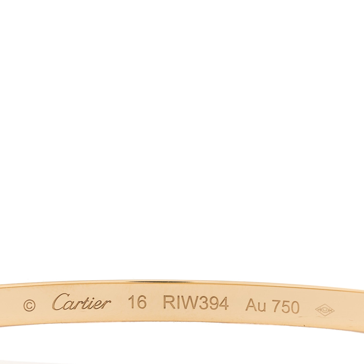 Cartier 18K Yellow Gold 10 Diamond Small LOVE Bracelet 16 3 of 3
