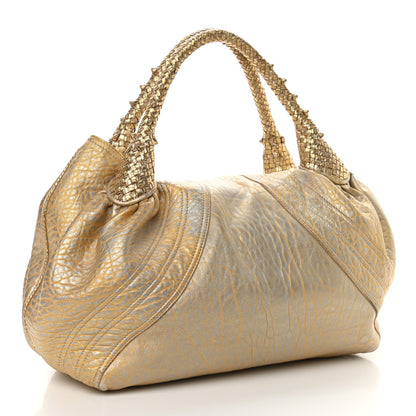 Fendi Nappa Nuvolata Bimetal Spy Oro Argento 3 of 10