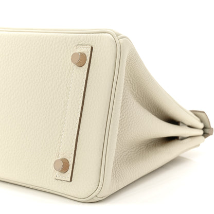 Hermes Togo Birkin 25 Craie 10 of 11