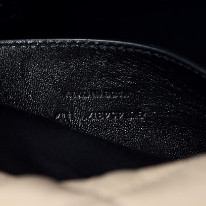 Saint Laurent Calfskin Y Quilted Monogram Small Loulou Bowling Bag Nude Powder 5 of 5