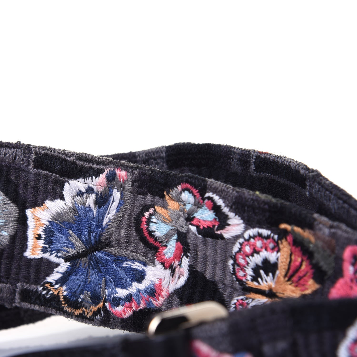 Valentino Garavani Canvas Camubutterfly Rockstud Guitar Strap Multicolor 6 of 7