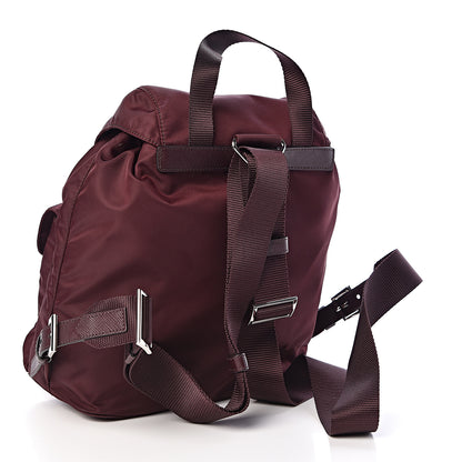 Prada Tessuto Nylon Saffiano Vela Backpack Bordeaux 3 of 10