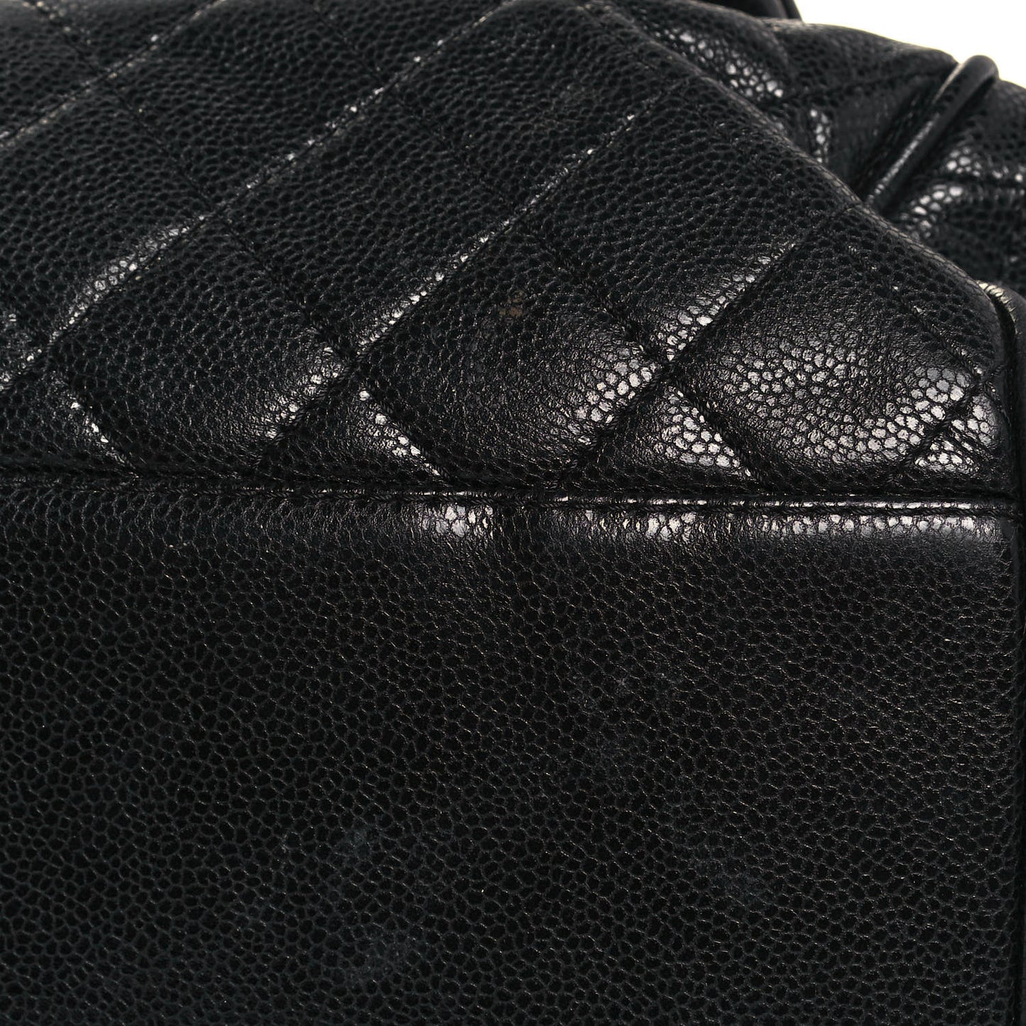 Caviar Quilted Timeless Accordion Flap Black