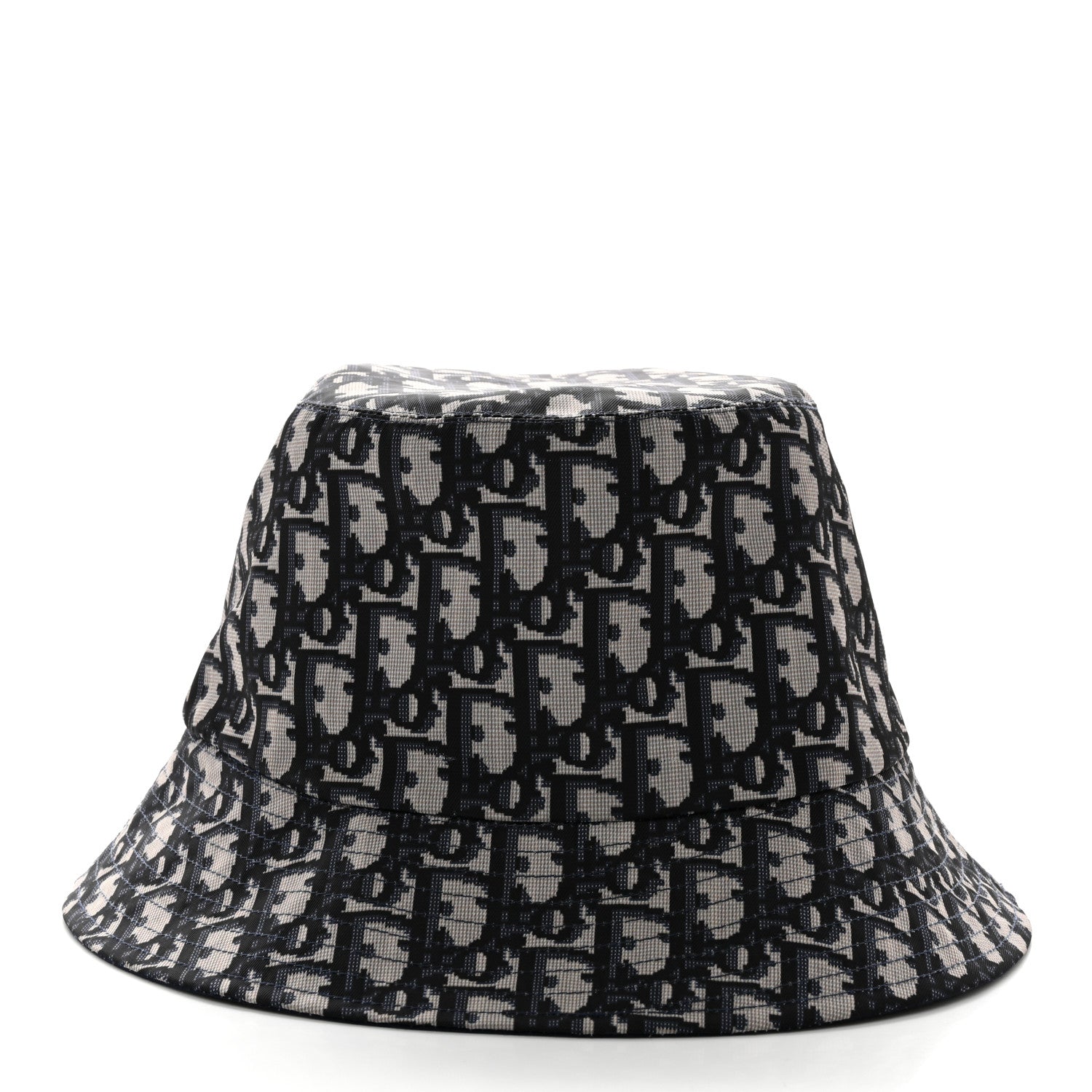 Christian Dior Oblique Reversible Teddy-D Brim Bucket Hat 56 Blue 4 of 8