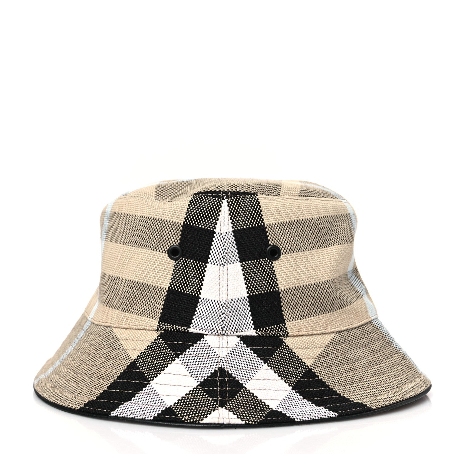 Burberry Cotton Canvas Giant Check Bucket Hat L Dusty Sand 5 of 7